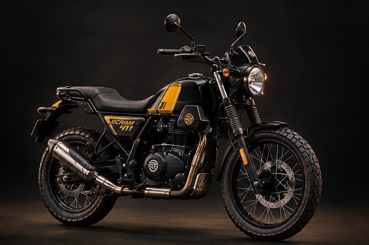 Royal Enfield Scram 411cc for bike rental in Rishikesh